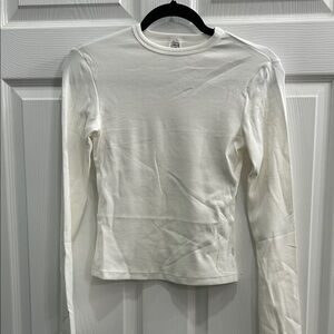 Women's Long Sleeve White Top